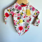 White Floral Swimsuit / 6-12m