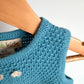 Boske Kids Blue Knit Alpaca Dress / 6-12m