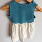 Boske Kids Blue Knit Alpaca Dress / 6-12m