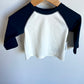 Navy + White Swim Top (With Tags) / 6-12m