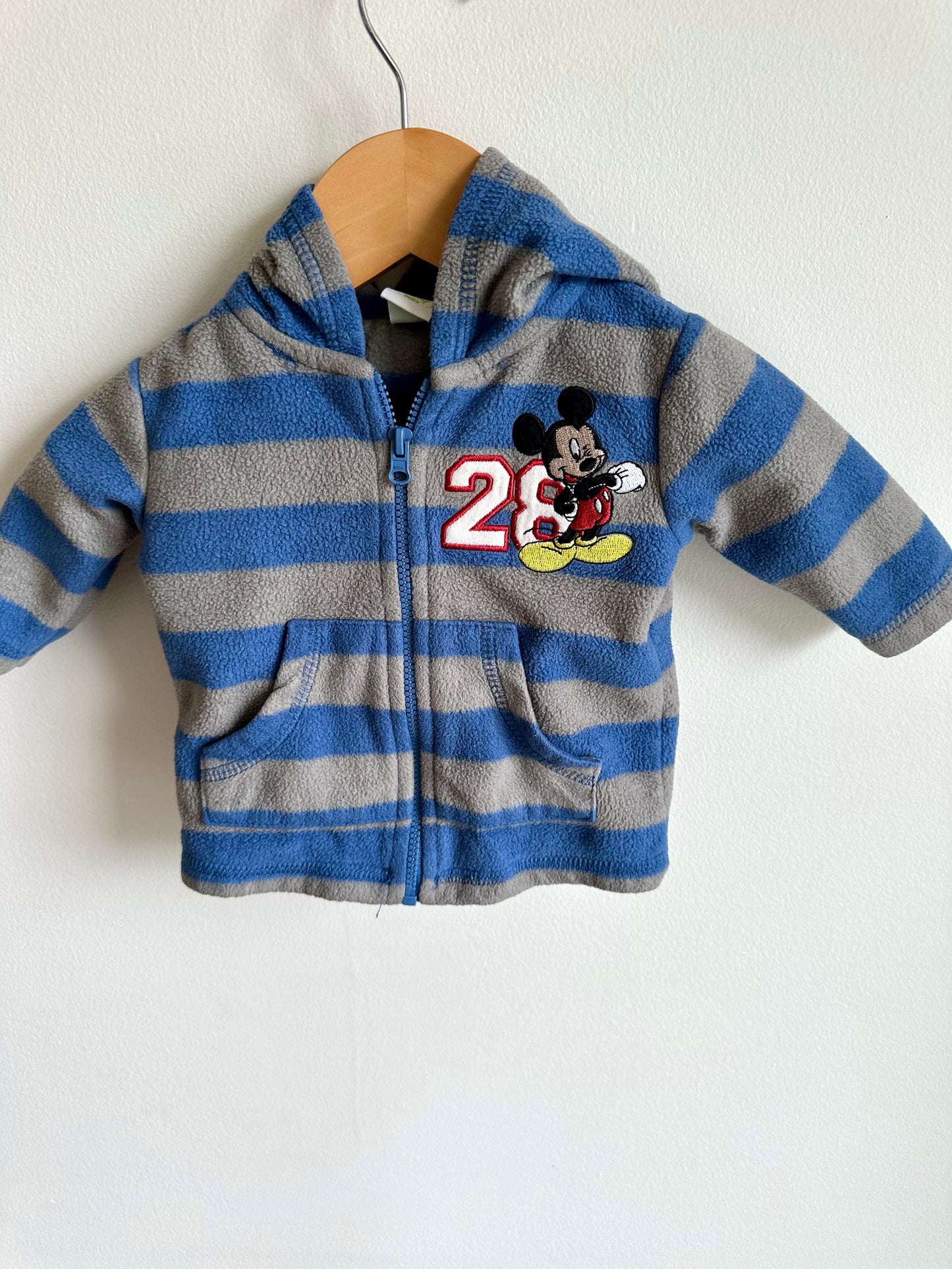 Mickey Striped Hoodie / 0-3m