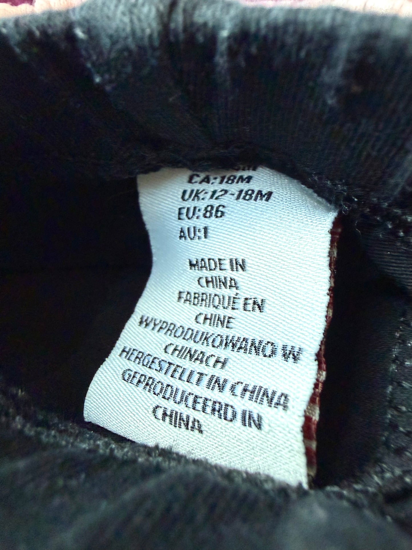 Black Flared Leggings/ 18m