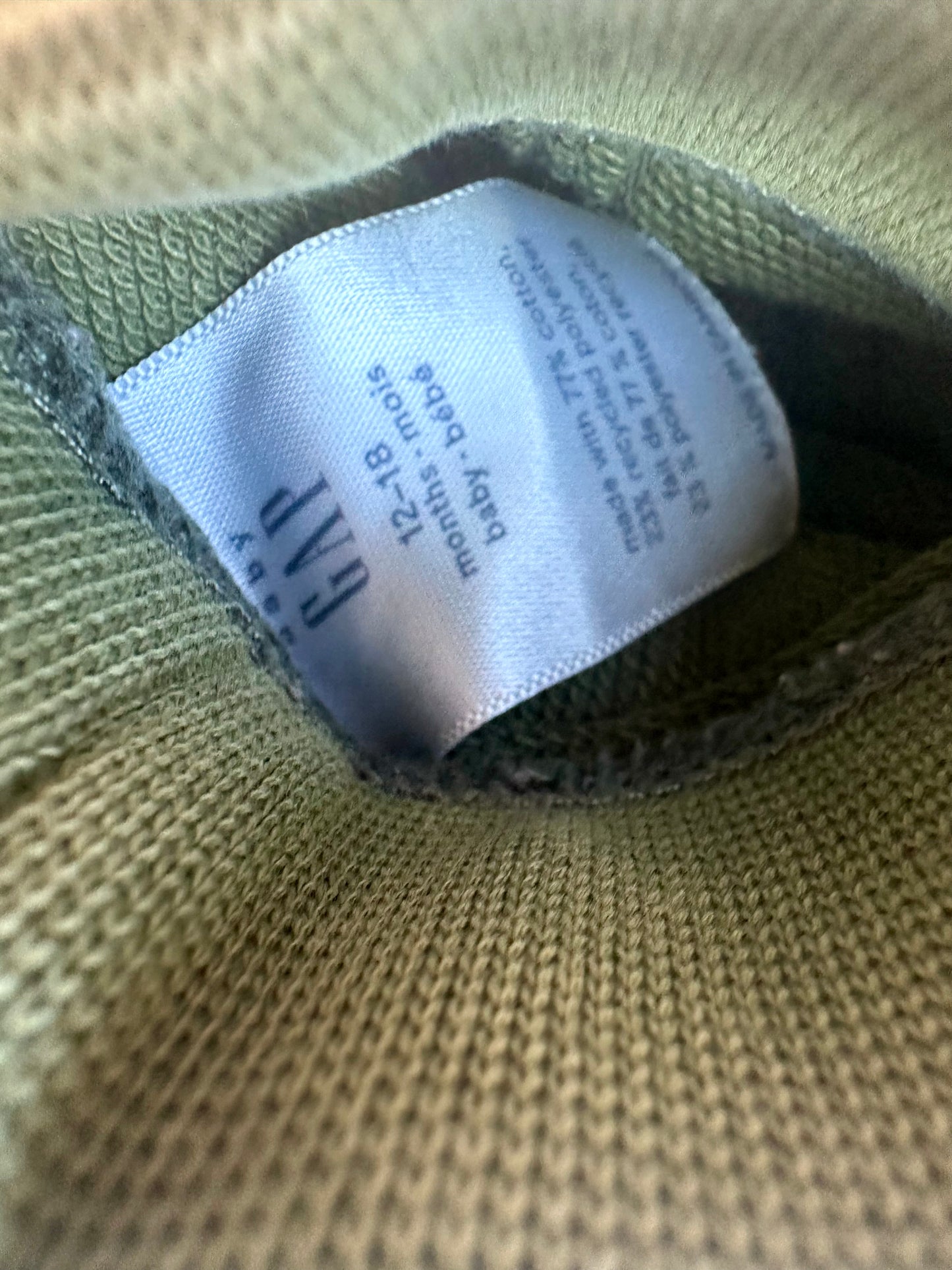 Gap Olive Joggers / 12-18m