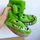 Green Croc Slippers / Size 11-13 Little Kid
