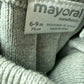 Thick Grey Knit Skirt with Removable Suspenders / 6-9m