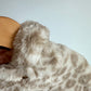Fuzzy Tan Animal Print Hood Jacket / 6-9m