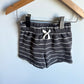 Grey Striped Shorts / 12m