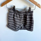 Grey Striped Shorts / 12m
