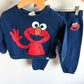 Gap Navy Elmo Crewneck + Joggers Set (PLAY) / 2T