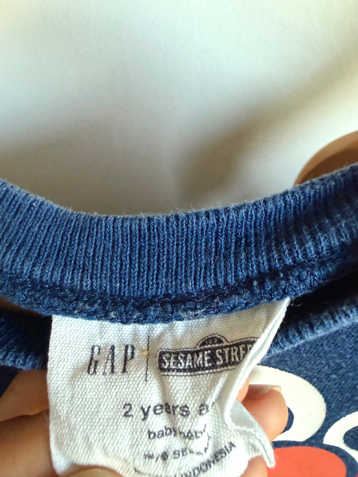 Gap Navy Elmo Crewneck + Joggers Set (PLAY) / 2T