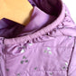 Purple + Silver Heart Bunting Suit / 18-24m