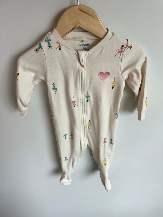 Ballerina Heart Sleeper / 6m