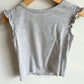 Grey Top with Sleeve Ruffles / 4T