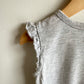 Grey Top with Sleeve Ruffles / 4T