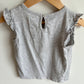 Grey Top with Sleeve Ruffles / 4T