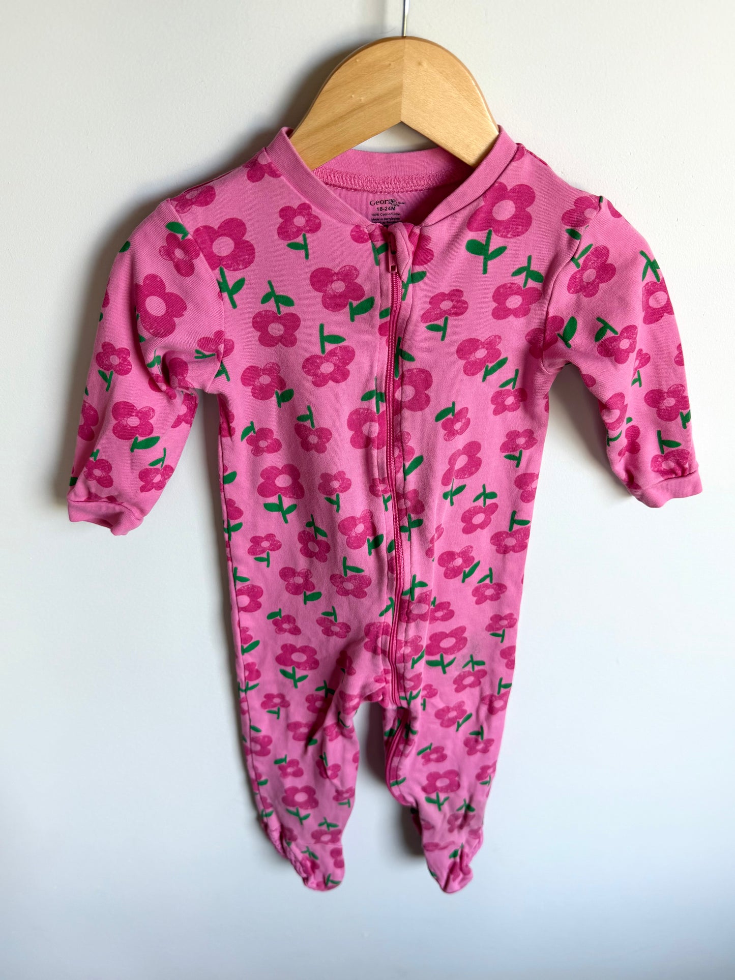 Pink Daisy Sleeper / 18-24m