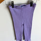 Purple Ribbed Leggings / 24m