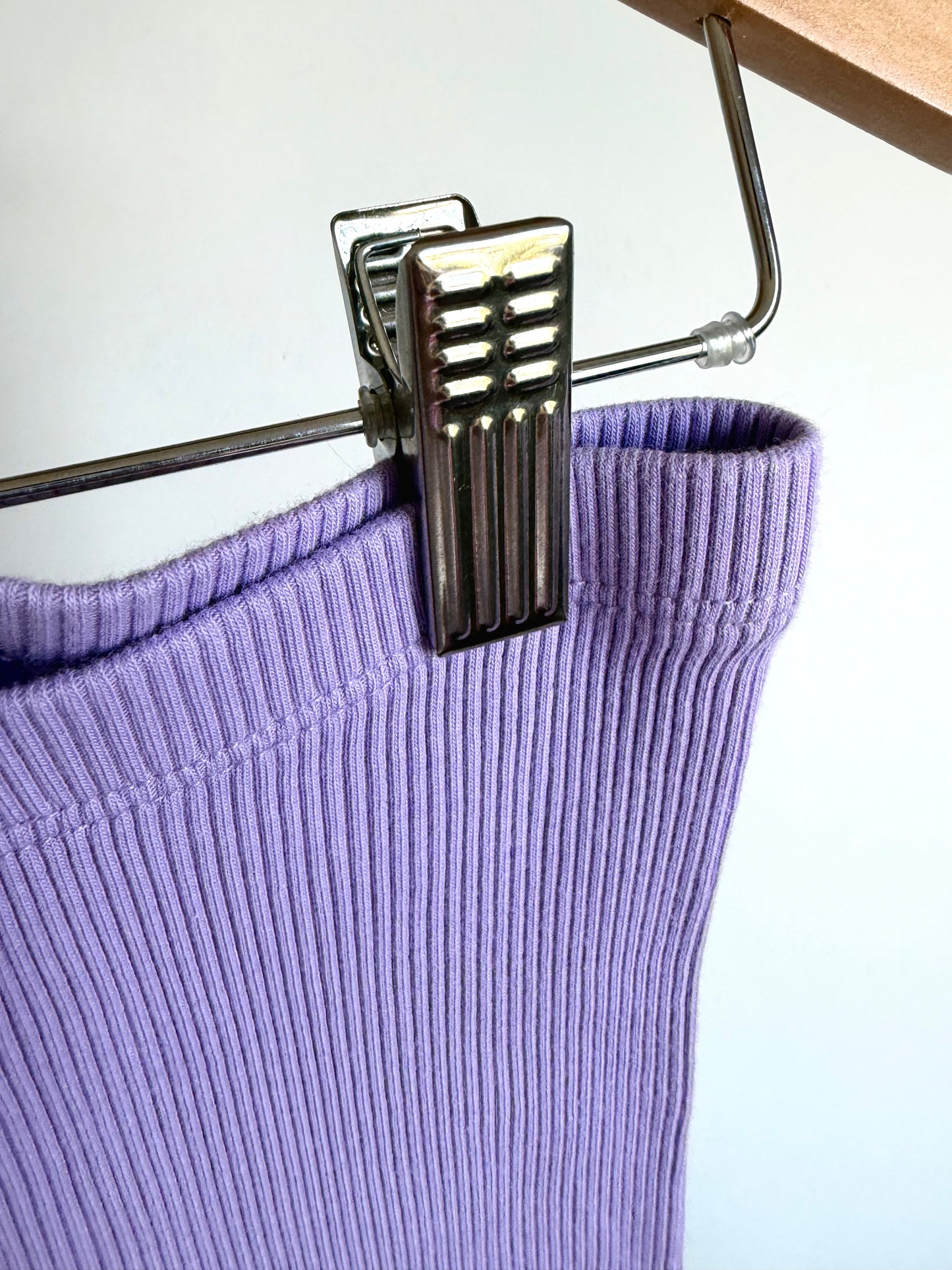 Purple Ribbed Leggings / 24m
