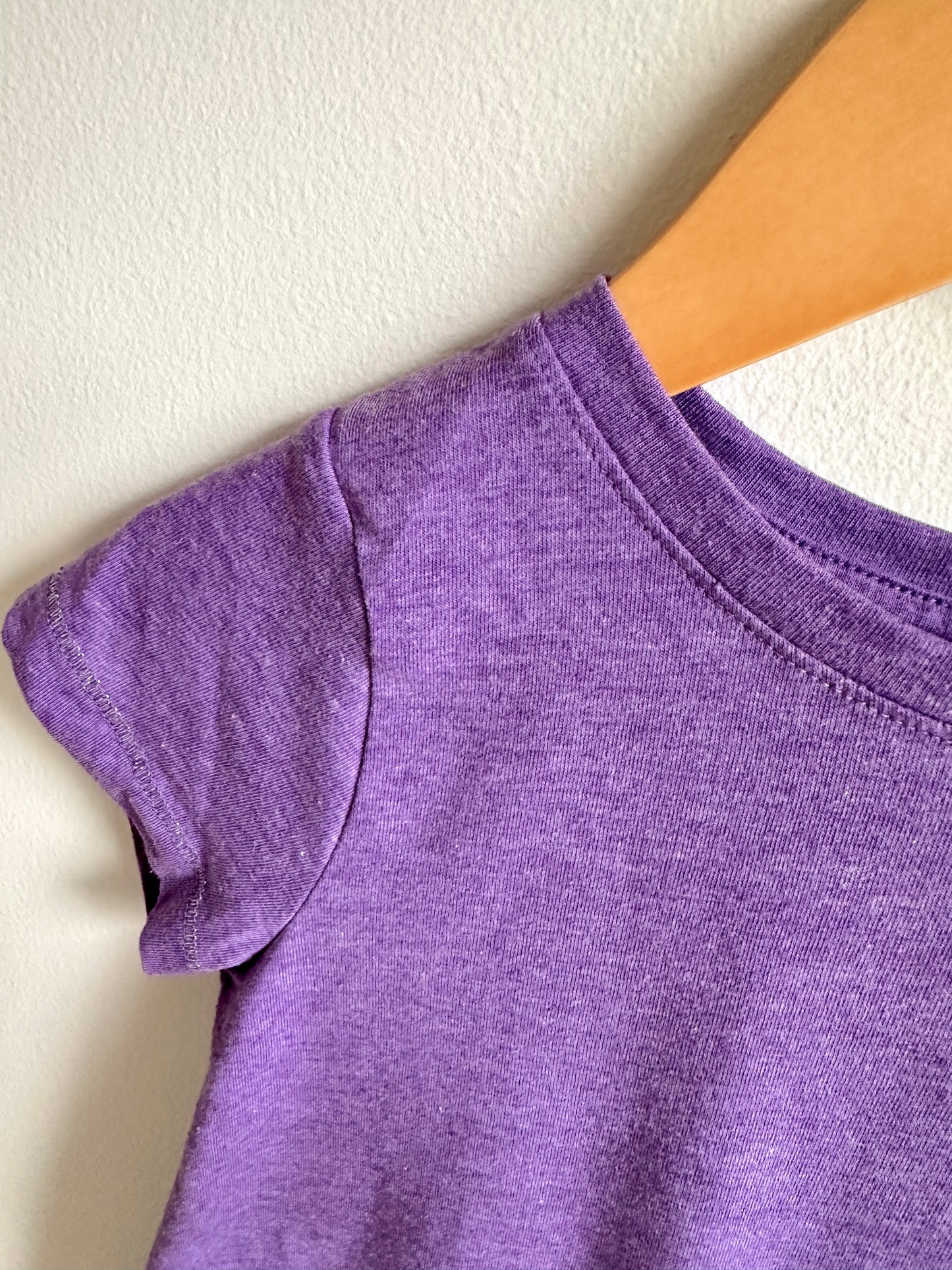 Purple with Sparkle Sleeve Details T-Shirt / 4T