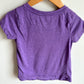 Purple with Sparkle Sleeve Details T-Shirt / 4T