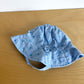 Blue Heart Bow Sunhat / 6-12m