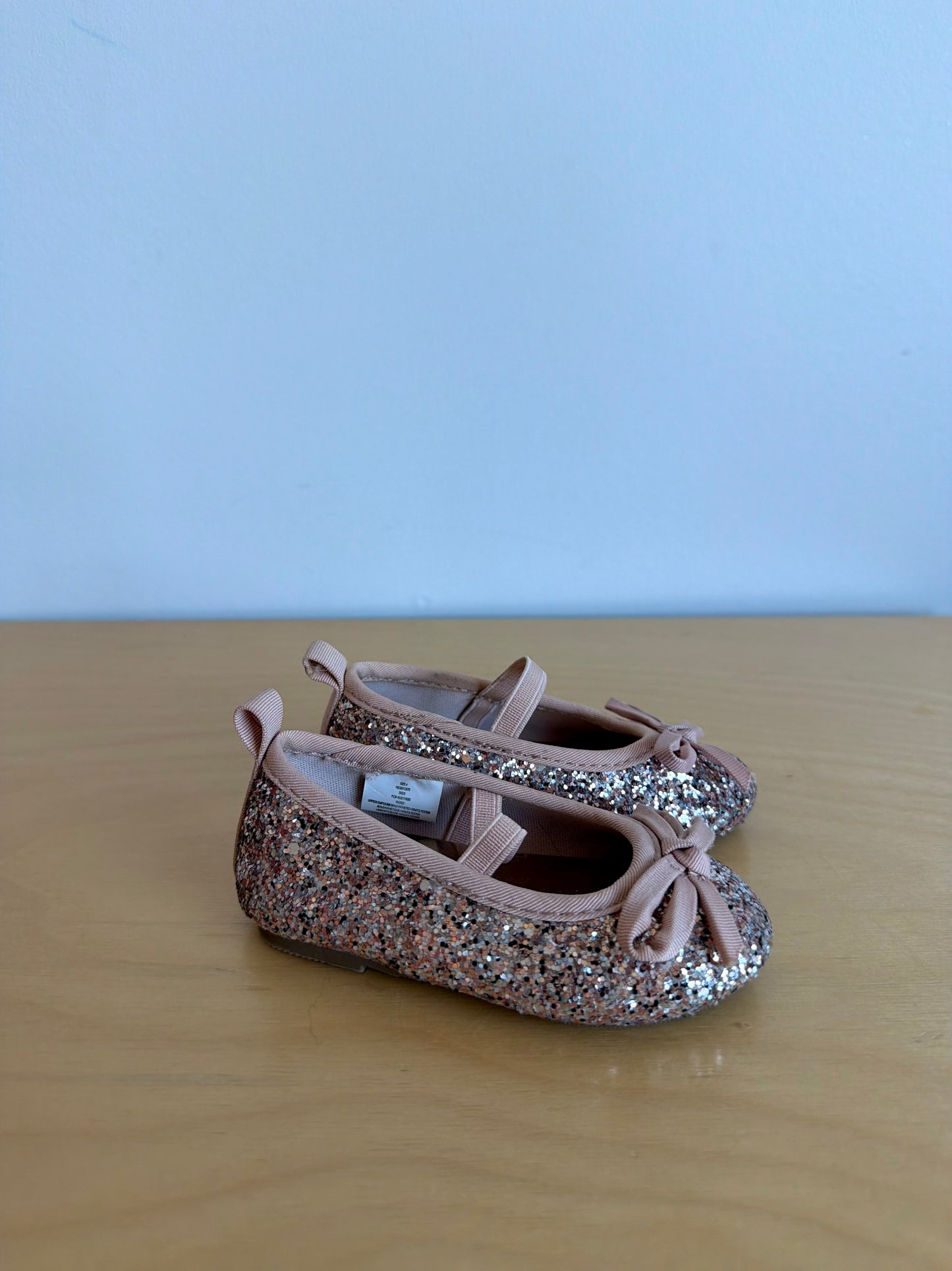 Pink Sparkle Ballet Flats / Size 4 Toddler