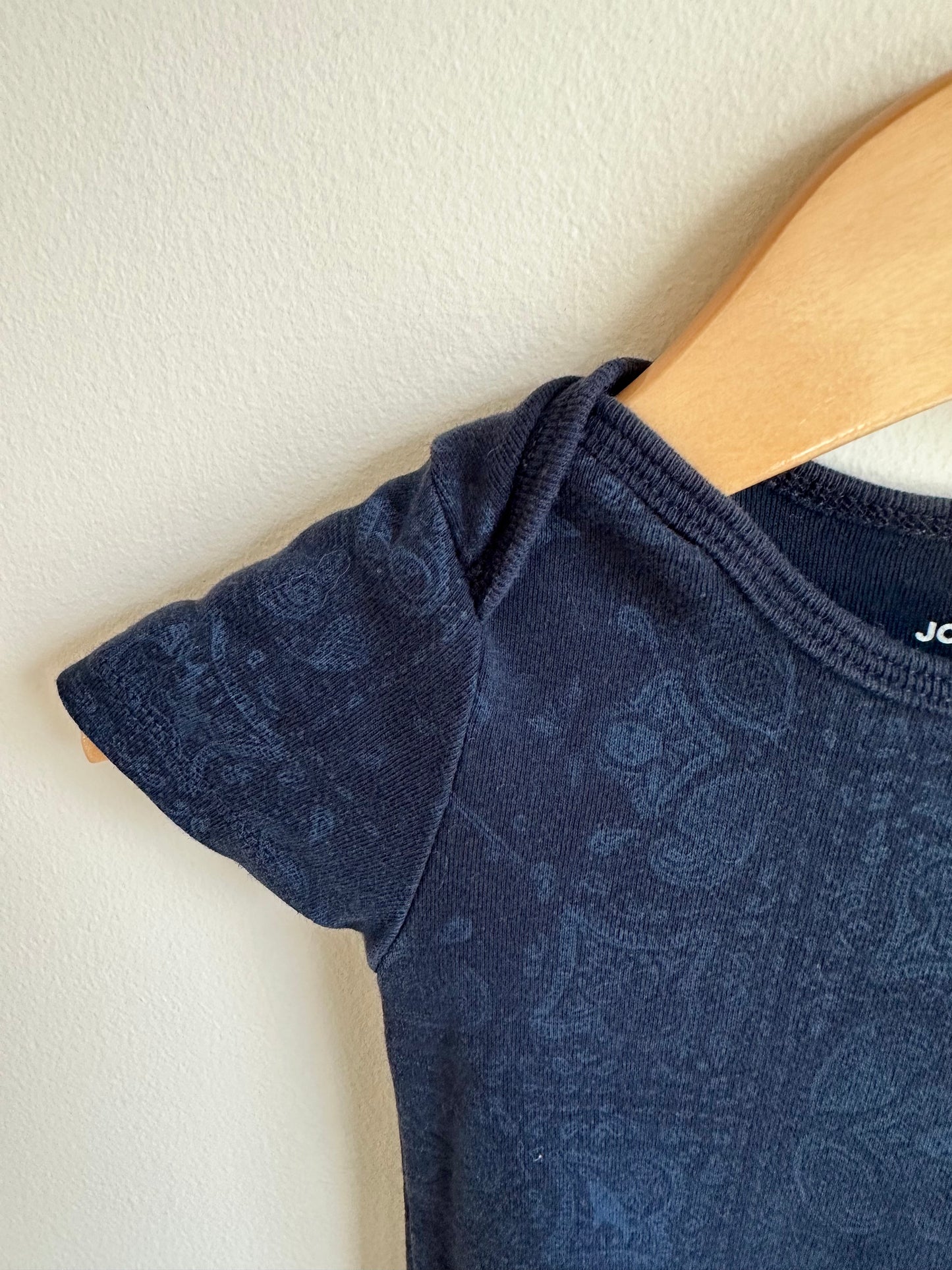 Flourish Navy Bodysuit / 12-18m