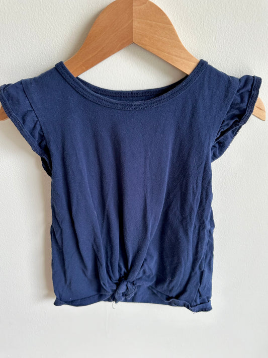 Navy Top with Knot / 4T