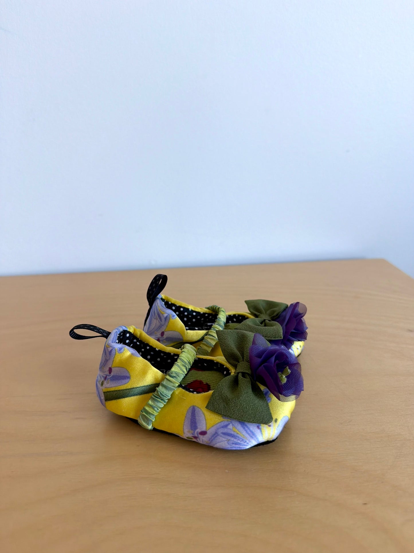 Flower Yellow Soft Ballet Flats / Size 3 Infant?
