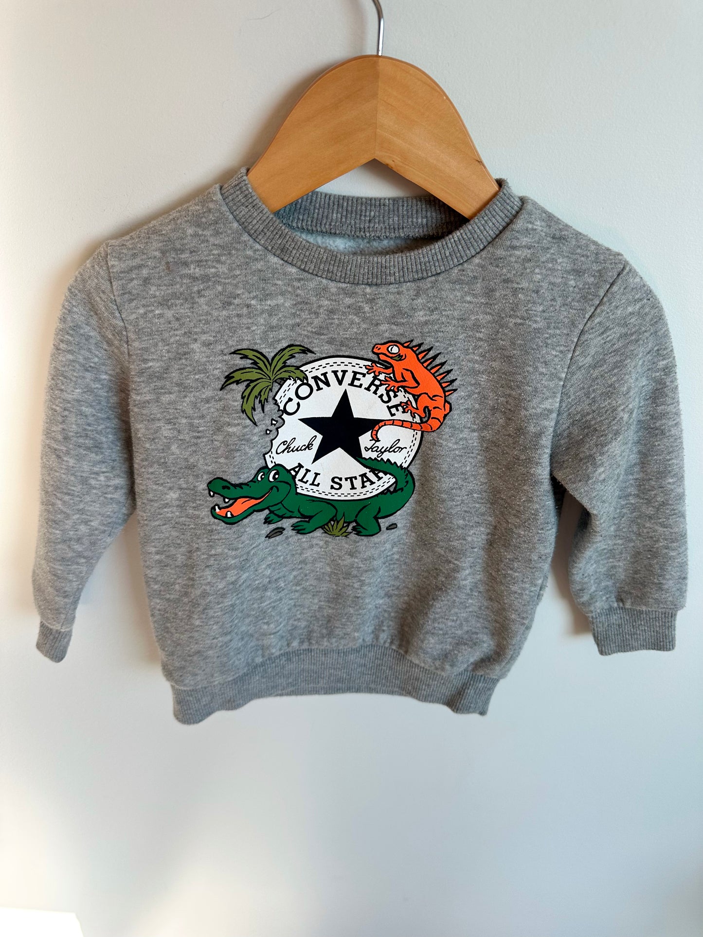 Converse Grey Crewneck / 18m