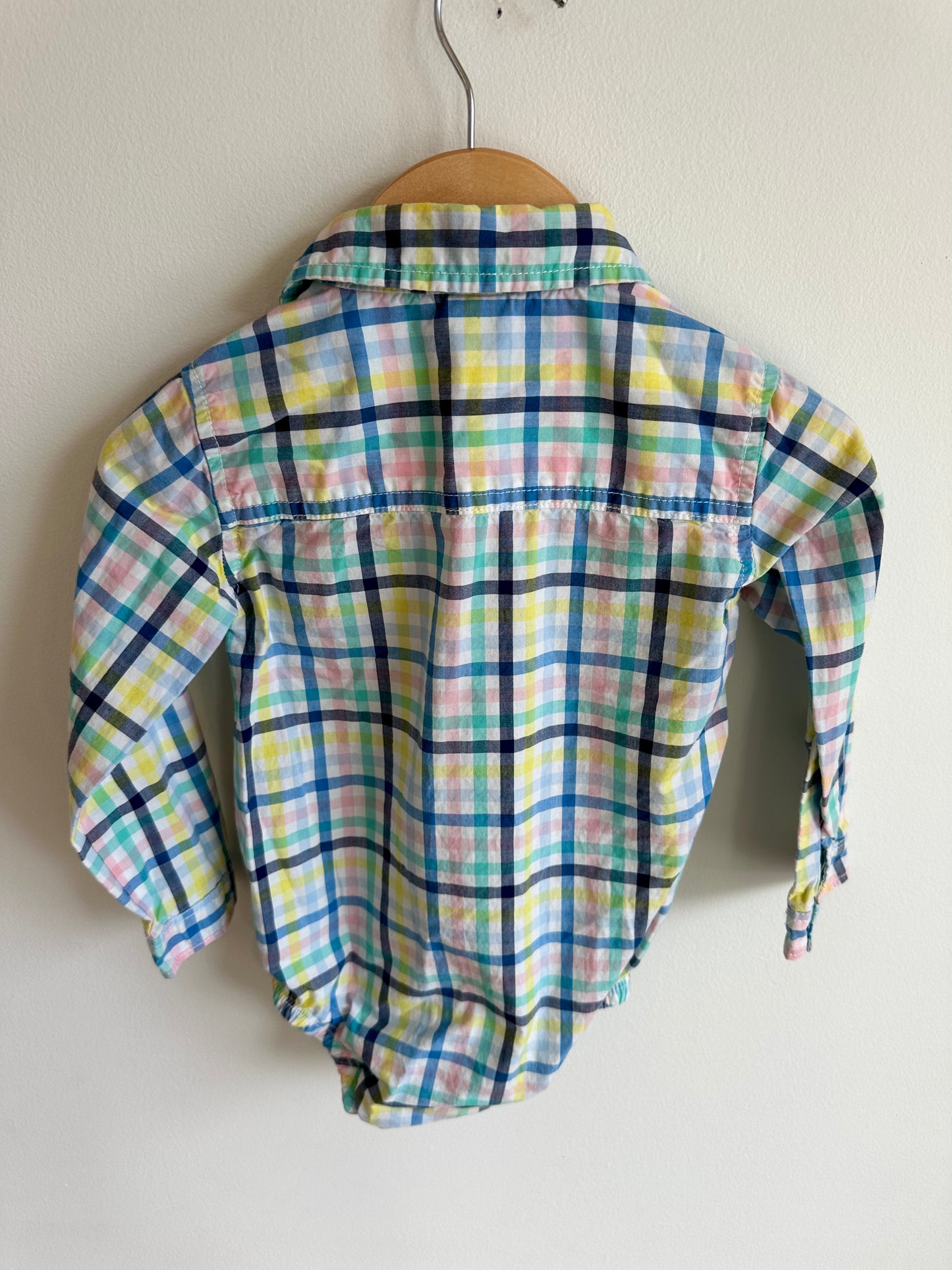 Collared Coloured Lines Bodysuit / 24m