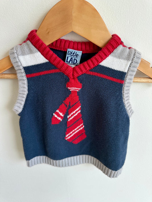 Vest with Tie Design / 3-6m