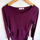 Maroon Long Sleeve Nursing Shirt / M