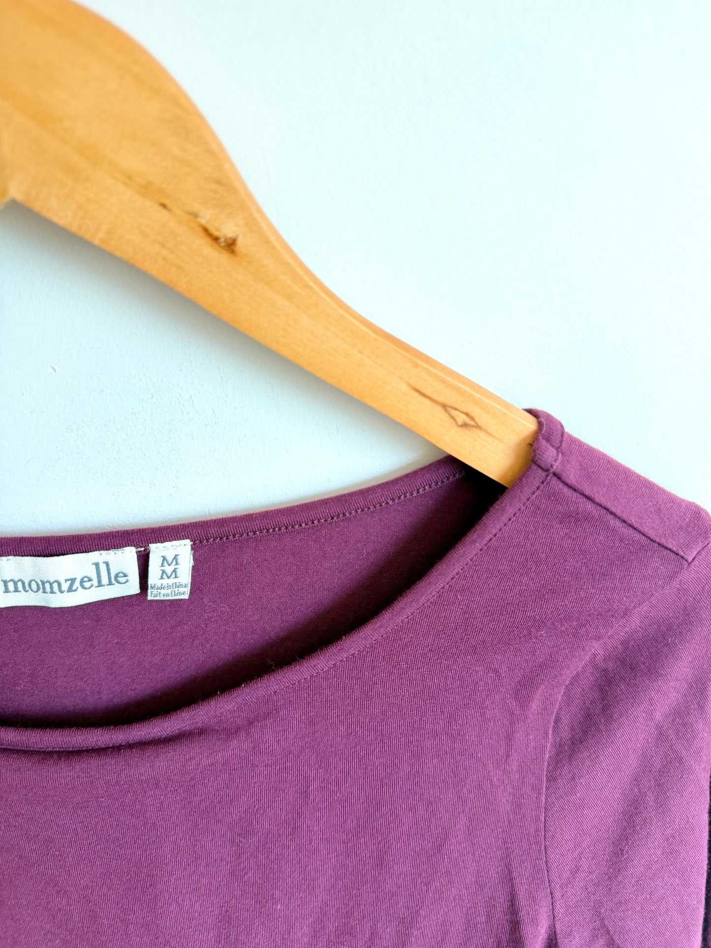 Maroon Long Sleeve Nursing Shirt / M