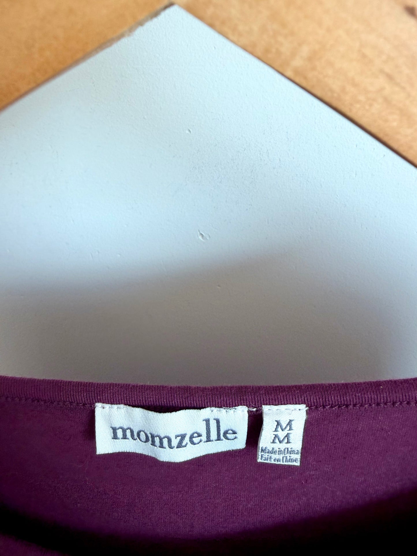 Maroon Long Sleeve Nursing Shirt / M