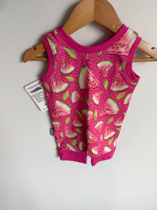 Sugar Sandwich Watermelon Romper (With Tags) / 6-12m