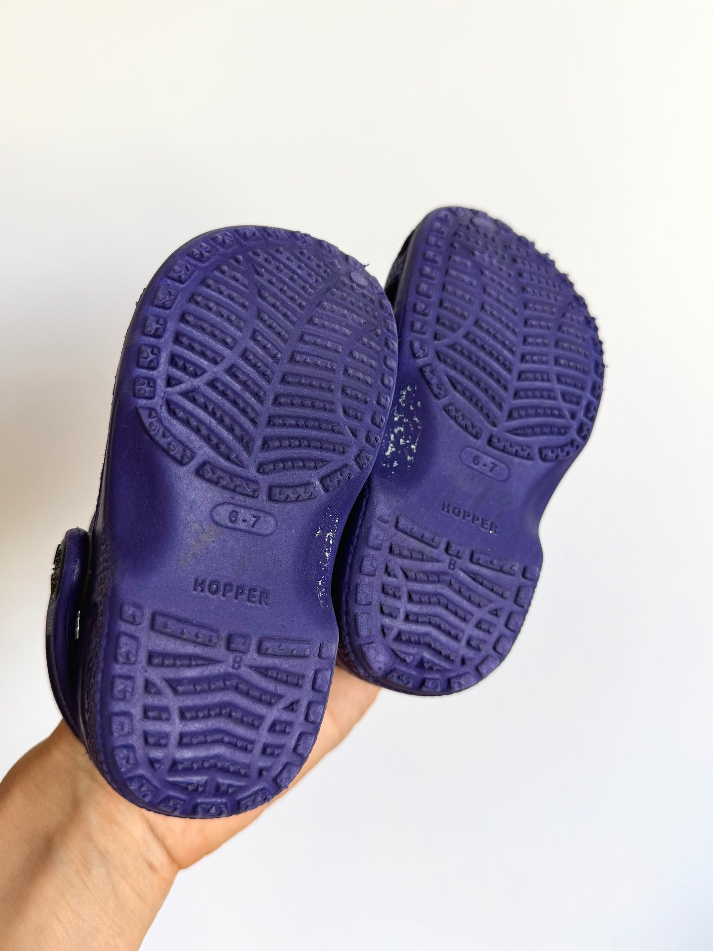 Purple Holey Soles / Size 6-7 Toddler