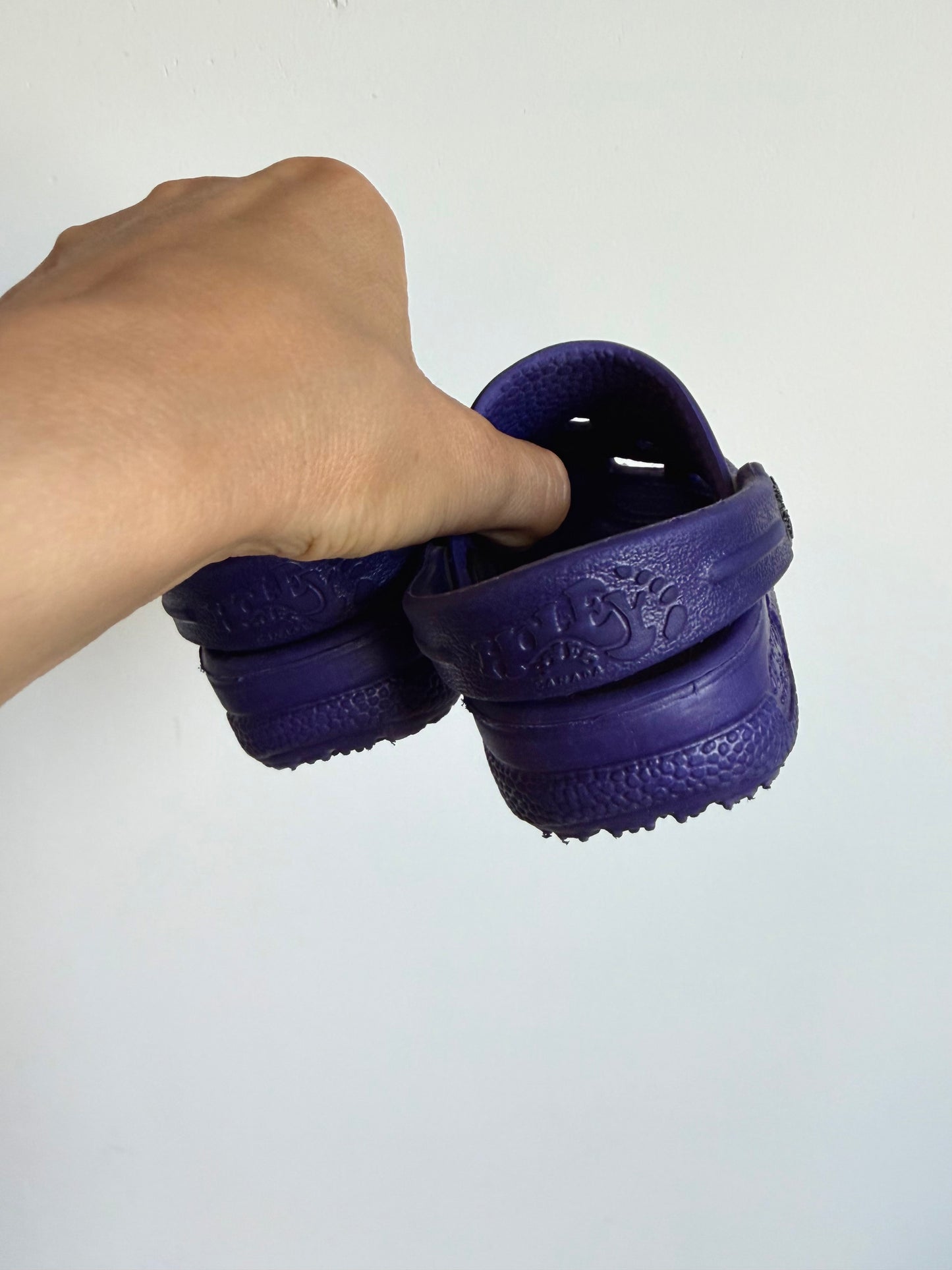 Purple Holey Soles / Size 6-7 Toddler