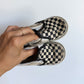 Vans Black Checkered No Lace Slip On Shoes (PLAY) / Size 6 toddler