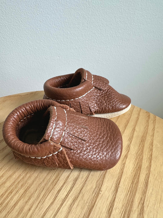 Brown Moccasin Shoes / Size 1 Infant