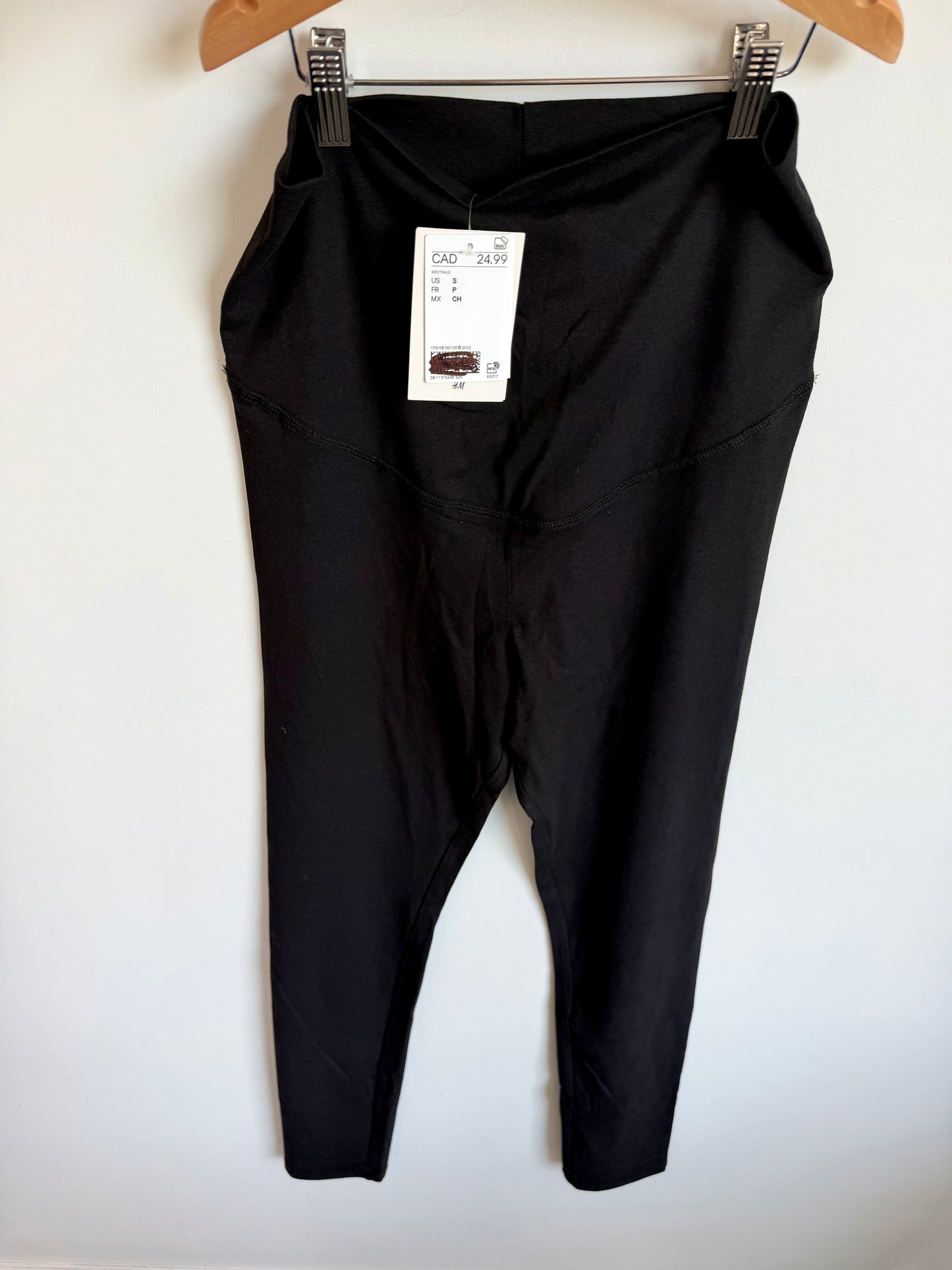 H&M Black Maternity Leggings (With Tags) / S