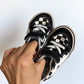 Black Checkered Velcro Shoes / Size 6 toddler