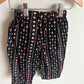 Black Floral Heart Pants / 18-24m?