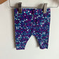 Indigo Floral Leggings / 3-6m