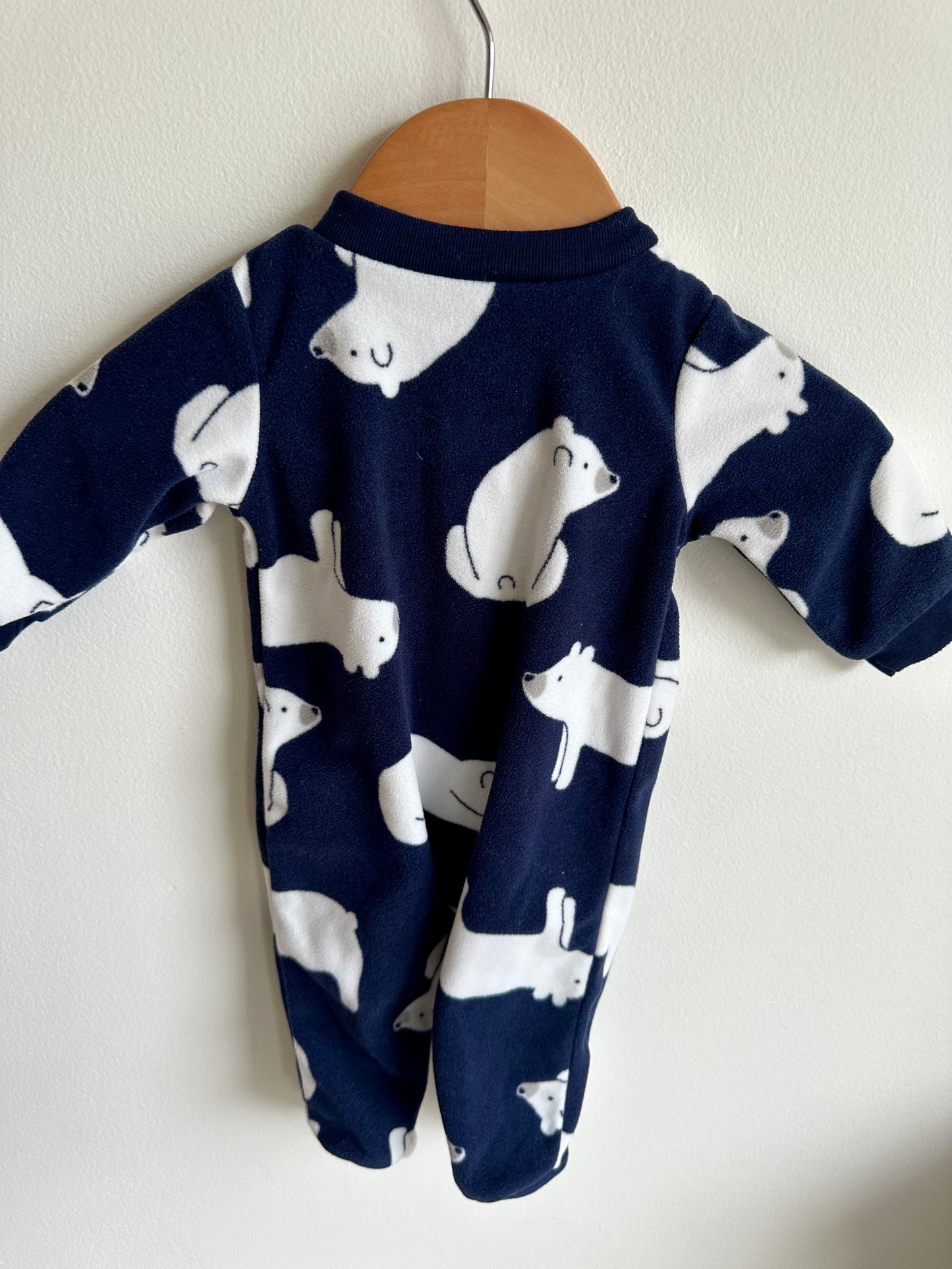 Polar Bear Fleece Sleeper / 0m