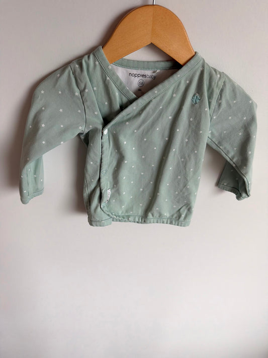 Noppies Mint Star Side Snap Top / 6m