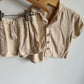 Linen 2 Piece Short + Top Set / 12-18m