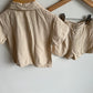 Linen 2 Piece Short + Top Set / 12-18m