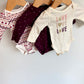Set of 3 Long Sleeve Bodsuits / 0m (up to 7lbs)