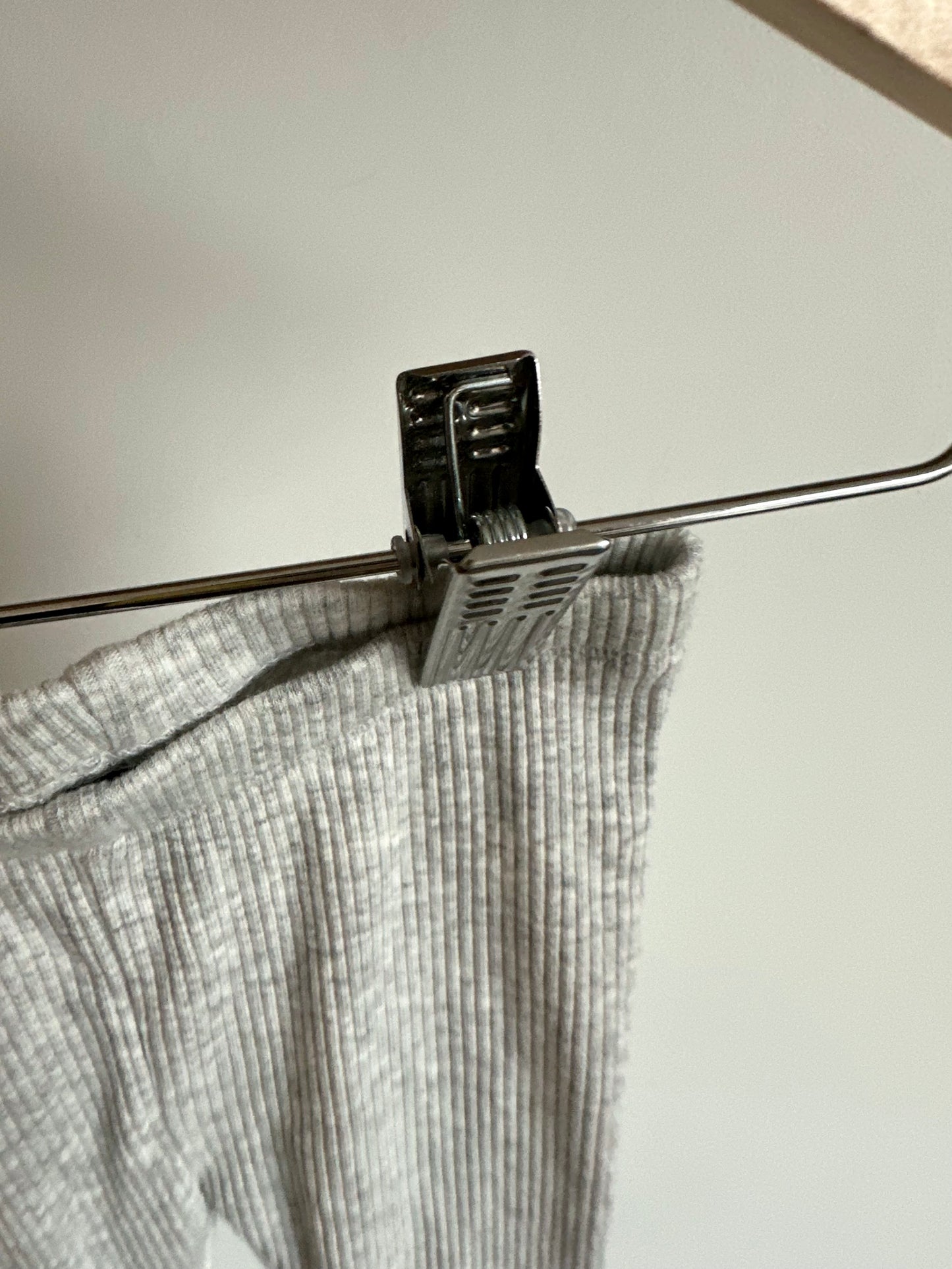 Ribbed Grey Pants / 0-3m